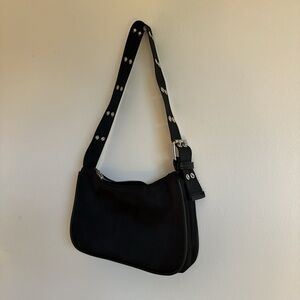 y2k Nylon Black Shoulder Bag